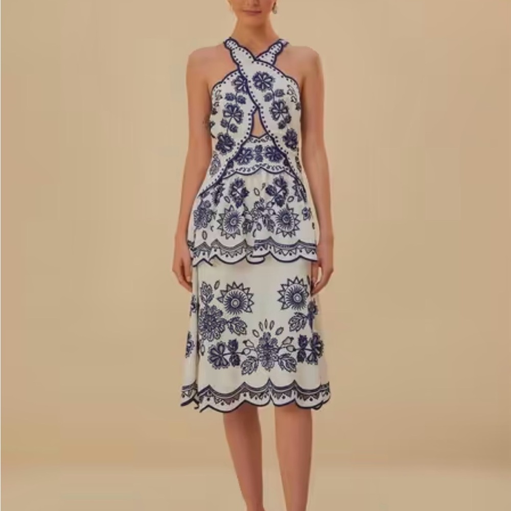 Farm Rio Santorini style dress
